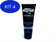 Kit 4 Polygel Clear 01 Honey Girl Powder Gel Led Uv 30ml