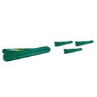 Kit 4 Porta Escova Dental Fibra Madeira Verde