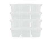 Kit 4 Potes Conservador de Alimentos Plástico Livre de BPA C/ 3 Divisórias Nitron 1,1L e Tampa P/ Petiscos