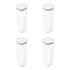 Kit 4 Potes Herméticos Porta Alimento Mantimentos C Tampa