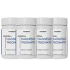 Kit 4 Potes Magnésio Treonato Suplemento Alimentar Natural 100% Puro 240 Capsulas Natunéctar Original