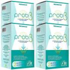 Kit 4 Potes Probi3 Suplemento Alimentar Natural Probiótico Lactobacillus Vitamínico Pura 120 Capsulas