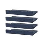 Kit 4 Prateleiras Porta Quadros 50 x 15cm azul Suporte Invisível - Mercado das Prateleiras