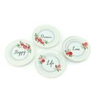 Kit 4 Pratos de Sobremesa de Porcelana Romance Gold