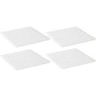 Kit 4 Protetores de Pia para Lavar Escorredores de Louças Grades Protege Coza Plástico Branco