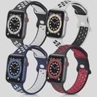 Kit 4 Pulseiras de silicone compatíveis com Smartwatch de 45mm 44mm, 42mm, 41mm 40mm, 38mm