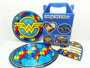 Kit 4 Quebra-cabeças Heróis para Autistas - Coleção TEA &amp Amor