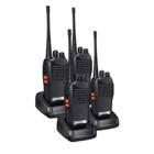 Kit 4 Rádio Transmissor Baofeng 777-s Profissional Cor Preto - Radio Comunicador