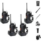 Kit 4 Rádios Comunicador Walkie Talkie Baofeng Bf 777s Alcance 12km Com Fone Profissional Amador Bandas De Freqüência