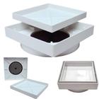 Kit 4 Ralos Invisível Oculto 15 x 15 Seca Piso Proteção Porcelanato Resistente a Água Quente Cor Branco