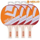 Kit 4 Raquete de Tênis de Mesa Ping Pong Impact 1000 Vollo Sports