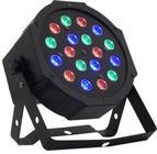 Kit 4 Refletor 18 Leds De 1W Dmx Digtal Slim Skf181 Infinity