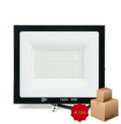 Kit 4 Refletor LED SMD Holofote 150w Branco Frio 6000K Resistente Prova D'água Projetor Slim 6500K Luz Iluminação