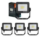 Kit 4 Refletores Led Floodlight Compact Core 10w 5000k Ip65 Ledvance Osram