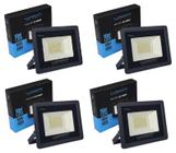 Kit 4 Refletores LED retangular IP65 50W 5500k LUMANTI