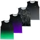 Kit 4 Regata Masculina Camisa Fitness Academia Musculação Treino funcional Dry Esportiva - Efect