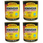 Kit 4 Removedor De Tinta Verniz Textura Pastoso Allchem 900g