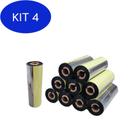 Kit 4 Ribbon Cera 110Mm X 74M 10 Unidades