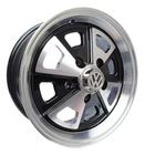 Kit 4 Rodas Aro 14x6 Vw Kombi 5x112 R84 Preto Diamantado