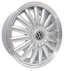 Kit 4 Rodas Aro 17X6 Vw Bananinha 4X100 Prata BRW 1370