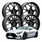 kit 4 Rodas aro 18 Mercedes AMG GT Preta Fosca 5x112