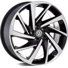 Kit 4 Rodas VW Jetta Golf Aro 17 5x112 Krmai R93 Preto diamantado