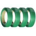 Kit 4 Rolos Fita Cinta De Arquear Pet Poliester Verde 13mm