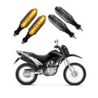 KIT 4 Seta Esportiva Pisca de Led Modelo P26 Para Moto Honda NXR 125 BROS ES Ano 2004 2005 2006 2007 2008 2009