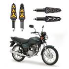 KIT 4 Seta Sequencial Pisca de Led Universal Estrela Modelo P09S Moto CG 125 TITAN ES 2016 2017 2018201920202021