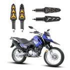 KIT 4 Seta Sequencial Pisca de Led Universal Estrela Modelo P09S Moto XTZ 150 Ano 2004 2005 2006 2007 2008 2009