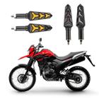 KIT 4 Seta Sequencial Pisca de Led Universal Estrela Modelo P09S Moto XTZ 250 LANDER Ano 2010 2011 2012 2013 2014 2015