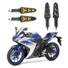 KIT 4 Seta Sequencial Pisca de Led Universal Estrela Modelo P09S Moto YMH YZF R3 2016 2017 2018 2019 2020 2021