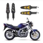 KIT 4 Seta Sequencial Pisca de Led Universal Modelo P09S Estrela Moto SUZUKI GS 500 Ano 2010 2011 2010 2013 2014 2015