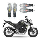 Kit 4 Setas Dianteiro e Traseiro Modelo PF-01 para Honda CB 500F 2010 2011 2012 2013 2014 2015