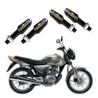 KIT 4 Setas Esportiva Pisca de Led Modelo P29 Para Moto Honda CG 150 Titan ESD 2010 2011 2012 2013 2014 2015