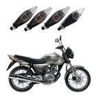 KIT 4 Setas Esportiva Pisca de Led Modelo P30 Para Moto Honda CG 150 TITAN ESD 2004 2005 2006 2007 2008 2009