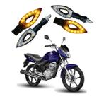Kit 4 Setas Esportivas de Led P01 Modelo Flecha vazado para Moto Honda CG 150 TITAN EX 2016 2017 2018201920202021