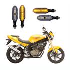 KIT 4 Setas Esportivas Pisca de Led Modelo P26 Para Moto KASINSKI COMET 250 Ano 2016 2017 2018201920202021