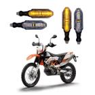 KIT 4 Setas Esportivas Pisca de Led Modelo P26 Para Moto KTM SUPERMOTO 690 Ano 2010 2011 2012 2013 2014 2015 - Stallion