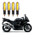 Kit 4 Setas Led Universal P50 12V Pisca para Moto SUZUKI 650F Esportiva 2004 2005 2006 2007 2008 2009 2010 2011 2012