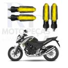 Kit 4 Setas Led Universal P53 12V Pisca para Moto CB 500F Esportiva 2004 2005 2006 2007 2008 2009 2010 2011 2012