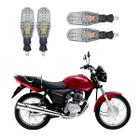 Kit 4 Setas Pisca de Led Dianteiro E Traseiro Modelo PF01 Honda CG 150 TITAN KS 2004 2005 2006 2007 2008 2009