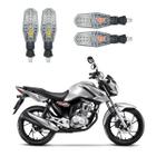 Kit 4 Setas Pisca de Led Dianteiro E Traseiro Modelo PF01 Honda CG 160 FAN 2016 2017 2018 2019 2020 2021