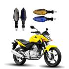 KIT 4 Setas Sequenciais de Led Pisca Azul e Amarelo P43S Para Moto Honda CB 300R 2016 2017 2018201920202021 - Stallion