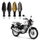 KIT 4 Setas Sequenciais Led Universal Pisca Amarelo P43S Moto CG 150 CARGO 2004 2005 2006 2007 2008 2009 2010 2011 2012