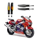 KIT 4 Setas Sequenciais Modelo P25B Slim / Palito Para Moto CBR 900RR 2010 2011 2012 2013 2014 2015 - Stallion