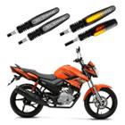 KIT 4 Setas Sequenciais Modelo P25B Slim / Palito Para Moto FAZER 150 2016 2017 2018201920202021