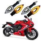 Kit 4 Setas Sequenciais P01 S Honda CBR 650R 2013 2014 2015 2016 2017 2018 2019 2020 2021