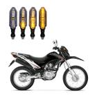 Kit 4 Setas Sequenciais Pisca de Led Modelo P26S Honda NXR 125 BROS SE 2004 2005 2006 2007 2008 2009