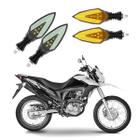 KIT 4 Setas Sequenciais Pisca de Led Modelo P35 Para Moto Honda NXR 160 BROS 2010 2011 2012 2013 2014 2015
